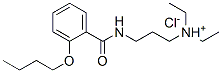 3-[(2-butoxybenzoyl)amino]propyl-diethyl-azanium chloride Struktur