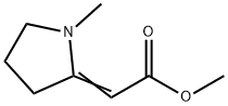 Methyl 2-(1-Methyl-2-pyrrolidylidene)acetate Struktur