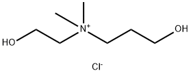 (2-hydroxyethyl)(3-hydroxypropyl)dimethylammonium chloride Struktur