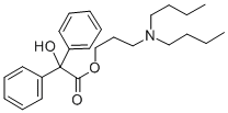 3-Dibutylaminopropyl diphenylglycolate Struktur