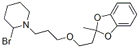 1-[3-[2-(2-methylbenzo[1,3]dioxol-2-yl)ethoxy]propyl]-3,4,5,6-tetrahyd ro-2H-pyridine bromide Struktur