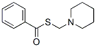 Thiobenzoic acid S-(1-piperidinylmethyl) ester Struktur