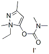 (1-ethyl-1,3-dimethyl-pyrazol-5-yl) N,N-dimethylcarbamate iodide Struktur