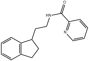 1-(beta-N-2-Pyridylcarbonylaminoethyl)indane Struktur