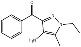 Methanone, (4-amino-1-ethyl-5-methyl-1H-pyrazol-3-yl)phenyl- (9CI) Struktur