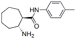 Cycloheptanecarboxamide, 2-amino-N-(4-methylphenyl)-, trans- (9CI) Struktur