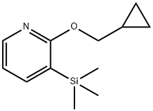 2-CYCLOPROPYLMETHOXY-3-TRIMETHYLSILANYL-PYRIDINE Struktur