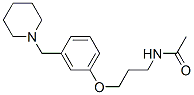 N-[3-[m-(Piperidinomethyl)phenoxy]propyl]acetamide Struktur