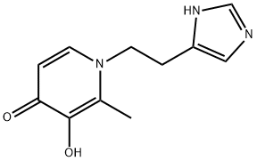 4(1H)-Pyridinone, 3-hydroxy-1-[2-(1H-imidazol-4-yl)ethyl]-2-methyl- (9CI) Struktur