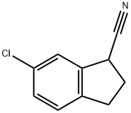 6-CHLORO-2,3-DIHYDRO-1H-INDENE-1-CARBONITRILE Struktur