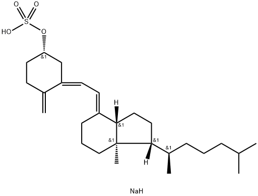 CHOLECALCIFEROL SULFATE SODIUM Struktur