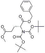 1-Benzyl 5-Methyl N,N-bis(tert-butoxycarbonyl)-D-glutaMate Struktur