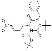 Benzyl (2R,5E)-2-[bis(tert-butoxycarbonyl)aMino]-6-nitrohex-5-enoate Struktur