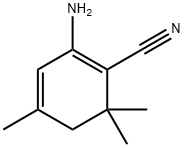 1,3-Cyclohexadiene-1-carbonitrile,  2-amino-4,6,6-trimethyl- Struktur