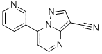 7-(PYRIDIN-3-YL)PYRAZOLO[1,5-A]PYRIMIDINE-3-CARBONITRILE Struktur