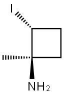 Cyclobutanamine, 2-iodo-1-methyl-, trans- (9CI) Struktur