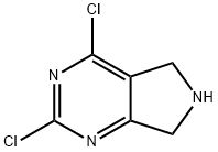 2,4-dichloro-6,7-dihydro-5H-pyrrolo[3,4-d]pyriMidine Struktur