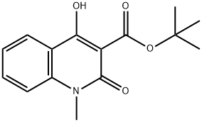 3-Quinolinecarboxylic acid, 1,2-dihydro-4-hydroxy-1-Methyl-2-oxo-, 1,1-diMethylethyl ester Struktur