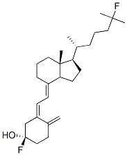 1-alpha, 25-difluorovitamin D3 Struktur