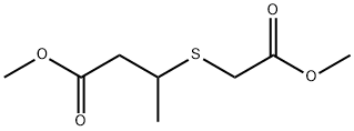 METHYL 3-[(2-METHOXY-2-OXOETHYL)THIO]BUTANOATE Struktur