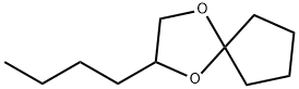 2-butyl-1,4-dioxaspiro[4.4]nonane Struktur