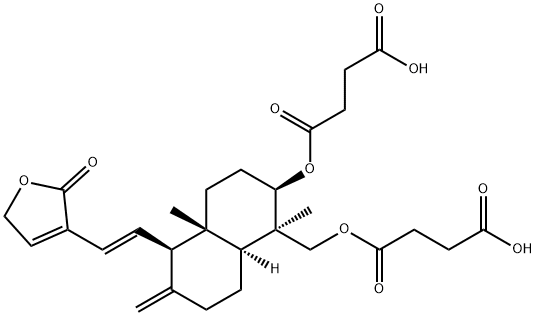 DEHYDROANDROGRAPHOLIDESUCCINATE Struktur