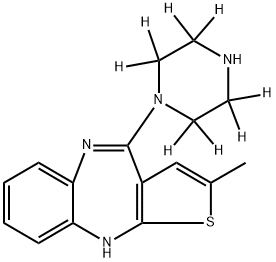 N-DEMETHYLOLANZAPINE-D8 Struktur