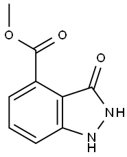 3-HYDROXY (1H)INDAZOLE-4-METHYLCARBOXYLATE Struktur