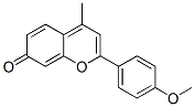 2-(4-Methoxyphenyl)-4-methyl-7H-1-benzopyran-7-one Struktur