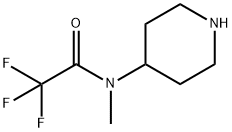 2,2,2-TRIFLUORO-N-METHYL-N-4-PIPERIDINYL-ACETAMIDE Struktur