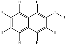 2-NAPHTHOL-D8 Struktur