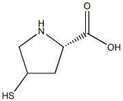 L-Proline,4-mercapto-,hydrochloride(1:1), Struktur