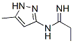 Propanimidamide,  N-(5-methyl-1H-pyrazol-3-yl)- Struktur