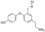 4-[4-(2-Aminoethyl)-2-iodophenoxy]phenol Hydrochloride Struktur