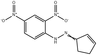 2-Cyclopenten-1-one (2,4-dinitrophenyl)hydrazone Struktur