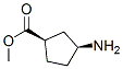 Cyclopentanecarboxylic acid, 3-amino-, methyl ester, (1R,3S)- (9CI) Struktur