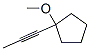 Cyclopentane, 1-methoxy-1-(1-propynyl)- (9CI) Struktur