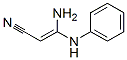 2-Propenenitrile,  3-amino-3-(phenylamino)- Struktur