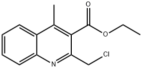 ETHYL 2-(CHLOROMETHYL)-4-METHYLQUINOLINE-3-CARBOXYLATE Struktur