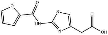 4-Thiazoleaceticacid,2-[(2-furanylcarbonyl)amino]-(9CI) Struktur