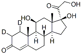 CORTISOL-1,2-D2 Struktur