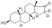 5ALPHA-ANDROSTAN-3BETA-OL-17-ONE-16,16-D2 Struktur