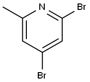 2,4-DIBROMO-6-METHYLPYRIDINE Struktur