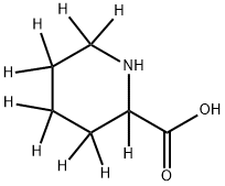 DL-2-PIPERIDINE-D9-CARBOXYLIC ACID Struktur