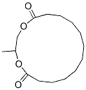 2-methyl-1,4-dioxacyclohexadecane-5,16-dione Struktur