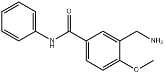 Benzamide, 3-(aminomethyl)-4-methoxy-N-phenyl- (9CI) Struktur