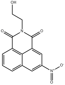 1H-Benz(de)isoquinoline-1,3(2H)-dione, 2-(2-hydroxyethyl)-5-nitro- Struktur