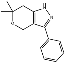 Pyrano[4,3-c]pyrazole, 1,4,6,7-tetrahydro-6,6-dimethyl-3-phenyl- (9CI) Struktur