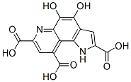 2,7,9-tricarboxy-1H-pyrrolo(2,3-f)quinoline-4,5-diol Struktur