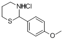 2H-1,3-Thiazine, tetrahydro-2-(p-methoxyphenyl)-, hydrochloride Struktur